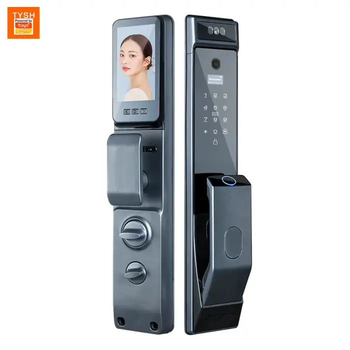 Tuya Smart Lock 3D Face Recognition Fingerprint  Biometric Security System Wooden/Metal Doors Supports IC Card Password