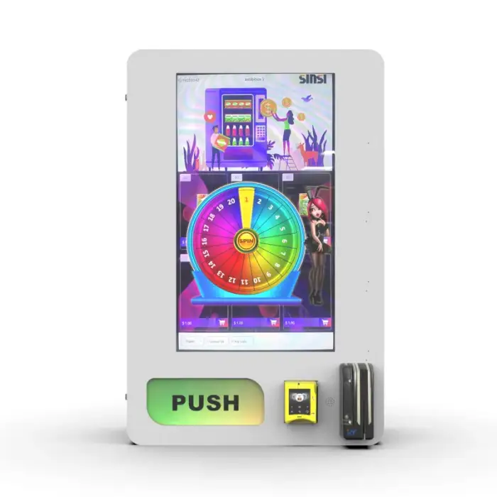 Smart Digital Vending Machine With E-Cloud System And Touchless Payment And Cash