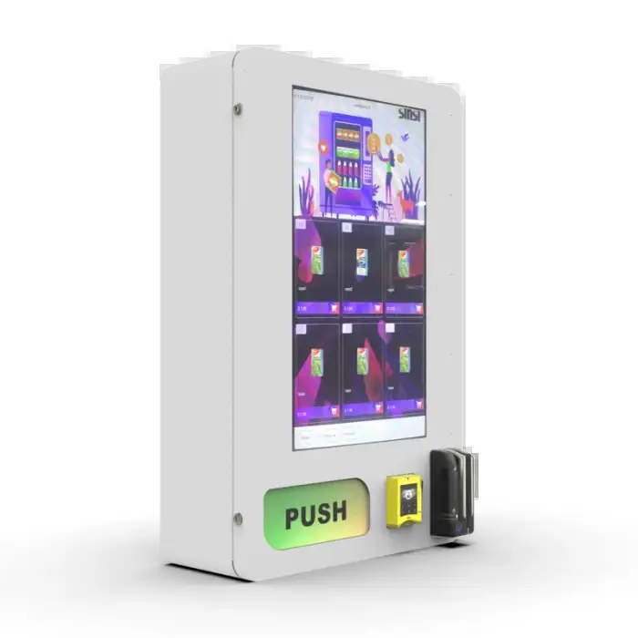 Smart Digital Vending Machine With E-Cloud System And Touchless Payment And Cash