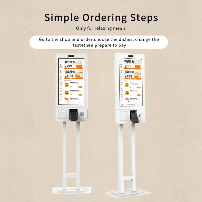 Self-Service Kiosk Floor Standing/wall Mode Printer  with Payment Kiosk Camera for Supermarket