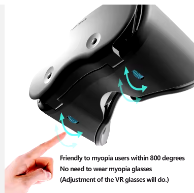 VR Headset Wide-Angle Smart Virtual Reality 3D VR Headset For Smartphone Video Game Binoculars Virtual Reality