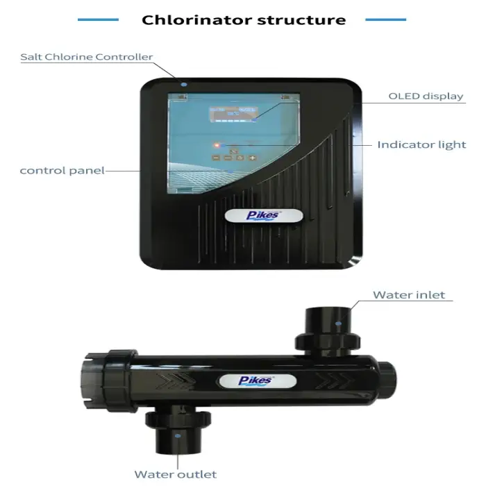 Economic Chlorine Salt Water Chlorinator For Swimming Pool With 4000PPM Salt Chlorinator