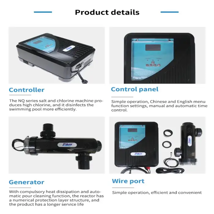 PIKES Salt Chlorinator for Pool Water Treatment