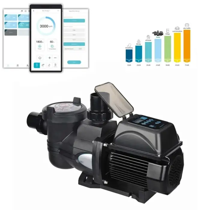 Smart Swimming Pool Variable Speed Pump Adjustable Speed APP Control Energy Saving Pool WiFi Variable Speed Filter Pump