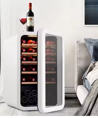 Smart Fridge Table Countertop Free Standing Wine Rack Cabinet Wine Cooler Refrigerator