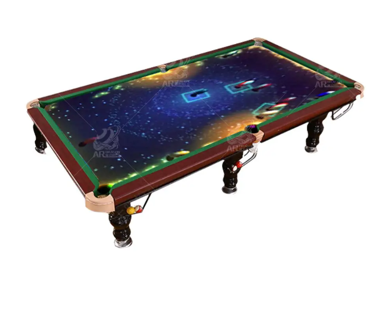 Interactive Mini Pool Table Indoor Sport and Amusement Park Ride Metal Model for Home Playhouse