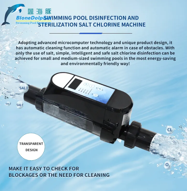 Smart Pool Salt App Customizable Logo Print Automatic Plastic Chlorinator for Spa and Swimming Pools