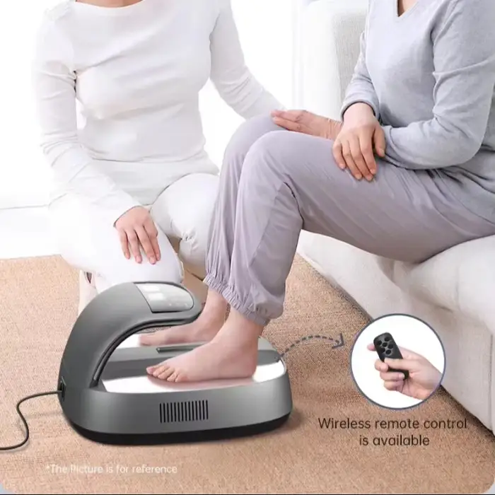 Drop Resistant Relieve Fatigue Portable Electric Smart RF Heating Terahertz Foot Massage Machine