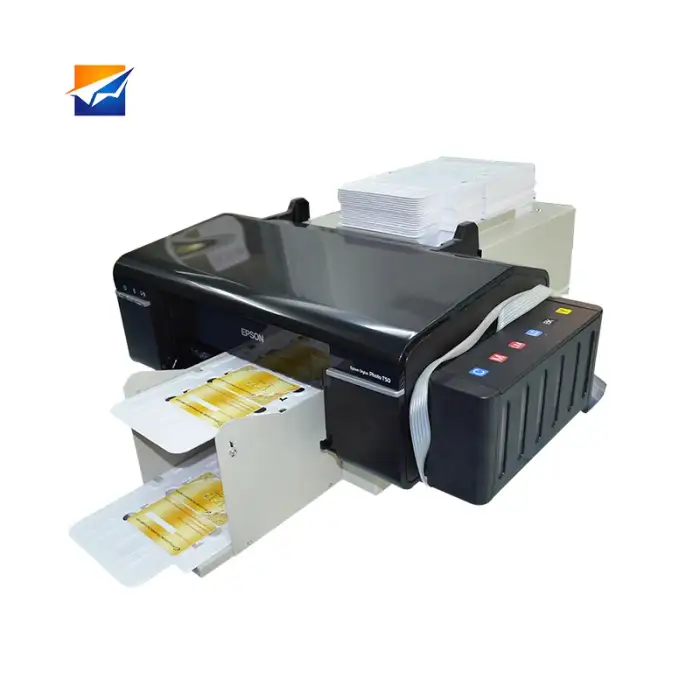 Continuous Print Smart ID Card Printer / Plastic Card Printing Machine/ Dual-Sided PVC Card Printing Machine