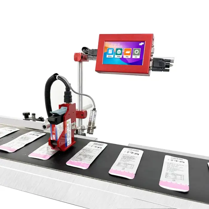 Touch Screen Production Date Batch Small Inkjet Printer Packaging Label Coding Machine T110 Automatic card printer