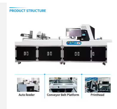 Kelier Automatic Digital Cardboard Printer CMYK High Speed Pizza Box Printing Machine Single Pass Printer