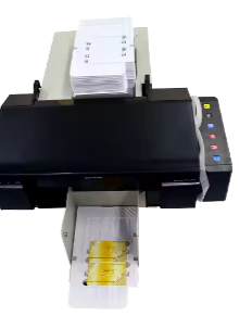 Continuous Print Smart ID Card Printer / Plastic Card Printing Machine/ Dual-Sided PVC Card Printing Machine