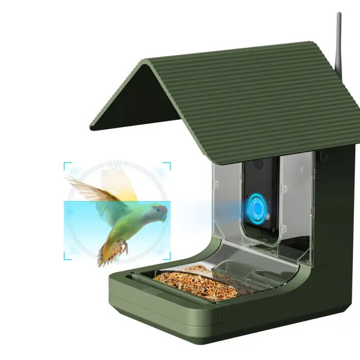 8MP High-End Sensor Real 4K Outdoor IP66 Waterproof Smart Bird Feeder Camera with 10,000+ Species AI Bird Identification