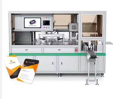 Industrial Commercial Fast Full Automatic Card Manufacturing Machine For Id Card Production