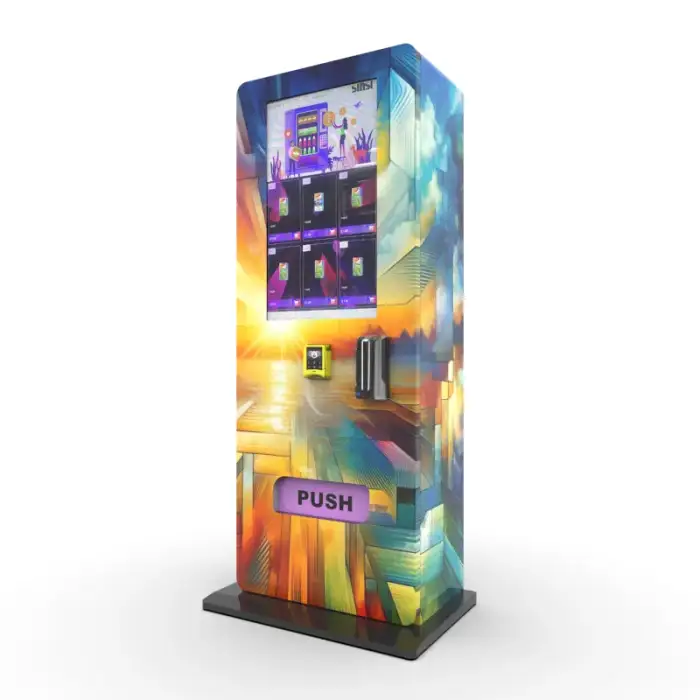 Small Contactless Combo Vending Machine - Money Changer Automatic Mini Bar Vending Machine for Alcohols