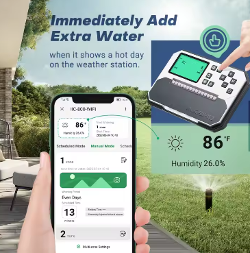 IIC-800 WiFi Sprinkler Controller 8 Channels WiFi Smart Water Controller