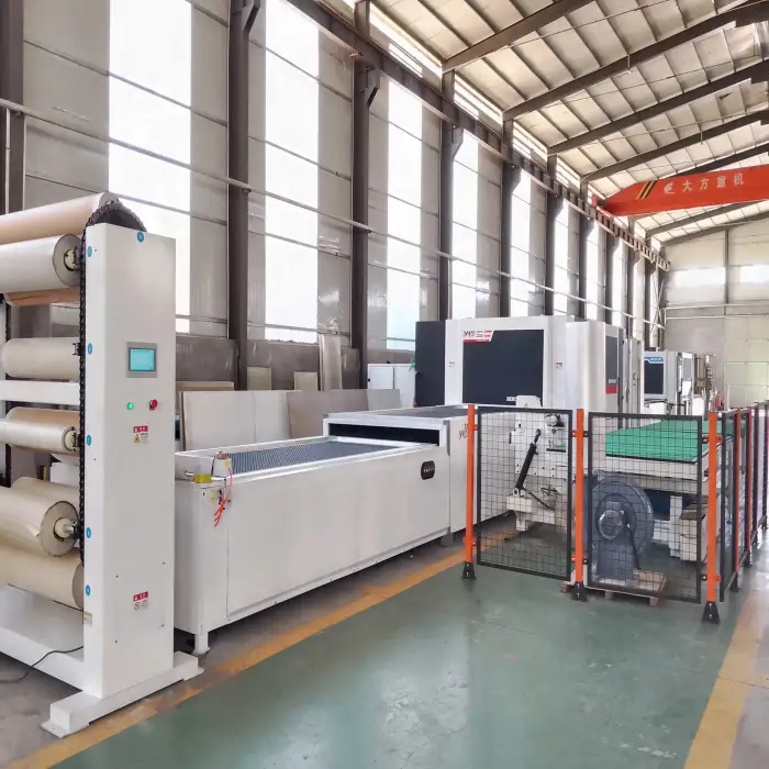 PVC Heating Door Automatic Positive And Negative Vacuum Membrane Press Thermoforming Machine Woodworking