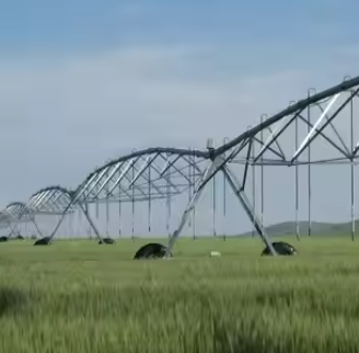 Large Intelligent Circling Sprinkler Irrigation System Can Be Configured With GPS