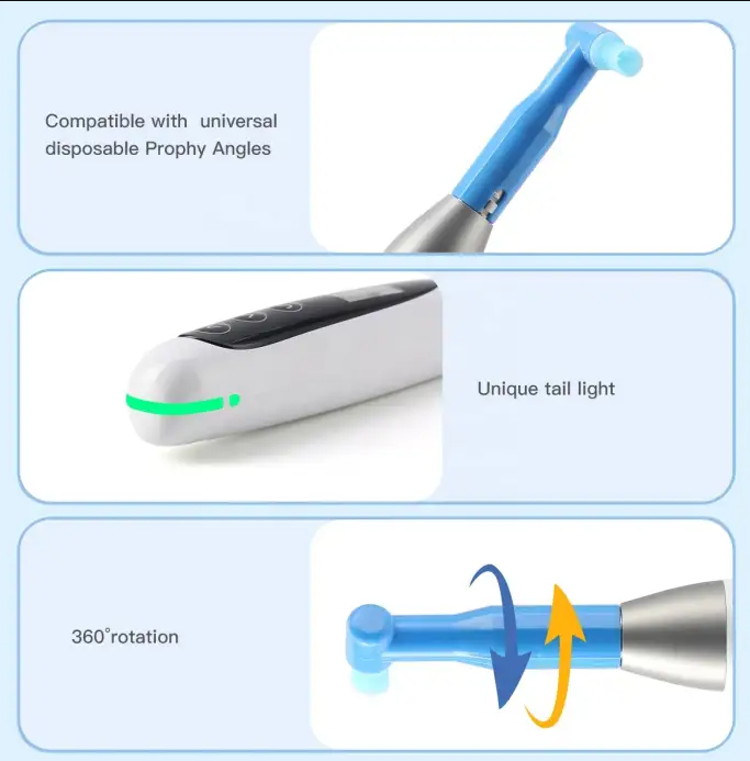 Portable Dental Prophy Handpiece electric Tooth Polisher