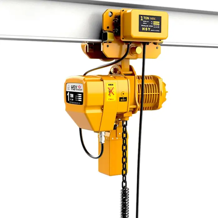 1 Ton 2 Ton Electric Chain Hoist with Motorized Trolley