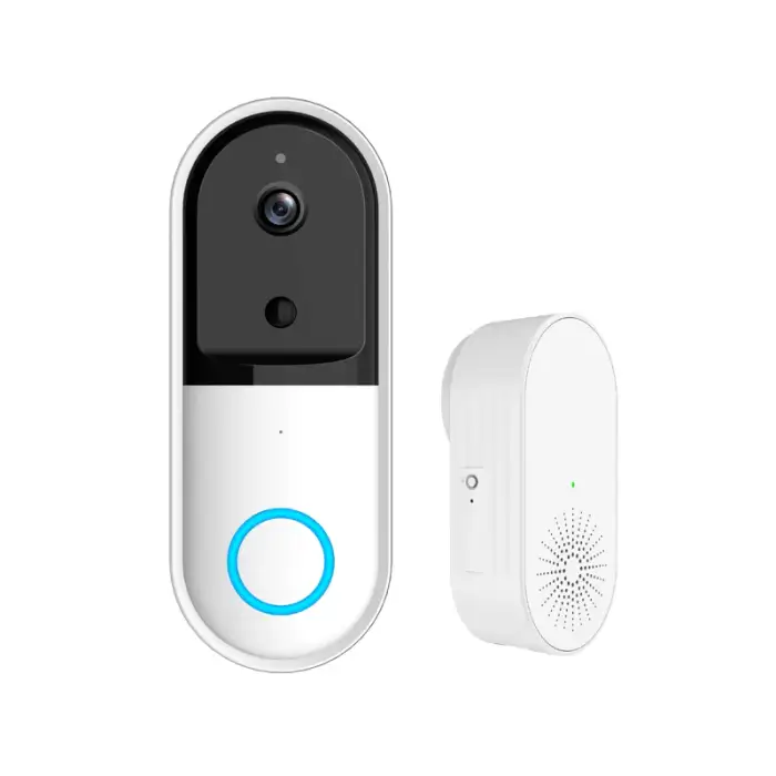 Wireless 1080P HD Video Intercom Doorbell with Security Chime &amp; Color Camera IOS Compatible