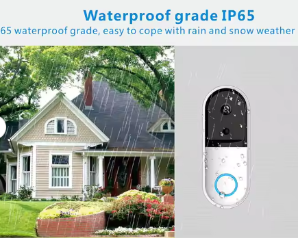 Wireless 1080P HD Video Intercom Doorbell with Security Chime &amp; Color Camera IOS Compatible