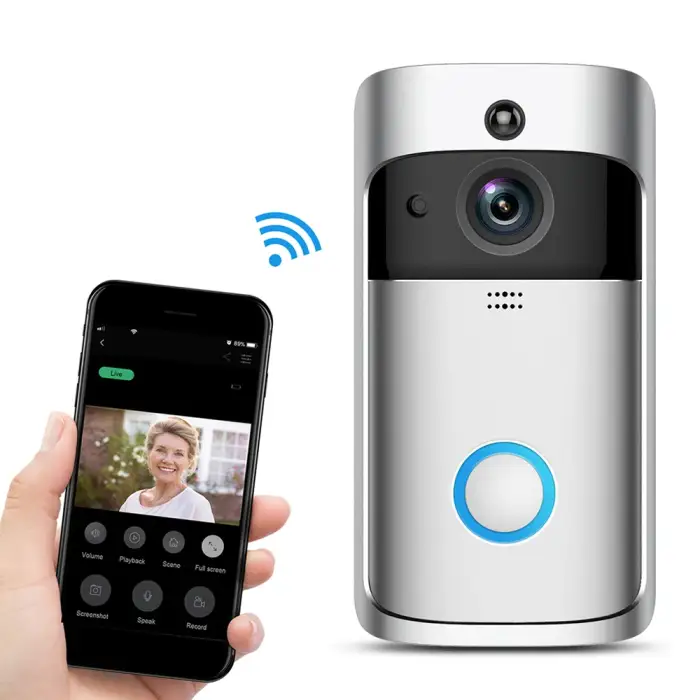 Home Video Smart WiFi Video Doorbell Wireless Doorbell With Camera Intercom Wireless Ring Doorbell