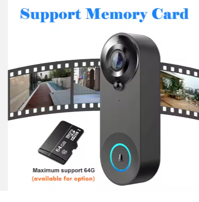 1080P Wireless WIFI Doorbell Video Intercom Door Bell with Camera Tuya Smart Home for Security Protection PIR Motion Detection