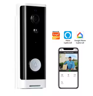 Waterproof IP65 Smart Security Tuya Wifi Wireless Visual Ring Video Doorbell Camera For Home