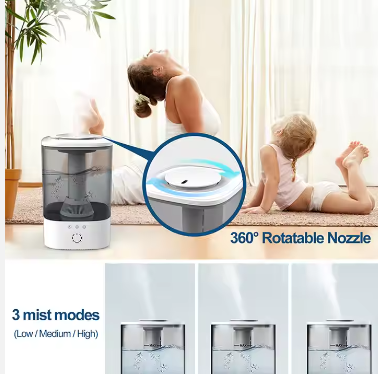 Smart Optional Tuya WiFi Large Room Humidifier 40-60% Constant Humidity HEPA Air Purifier With Humidifier Air Purifiers For Home