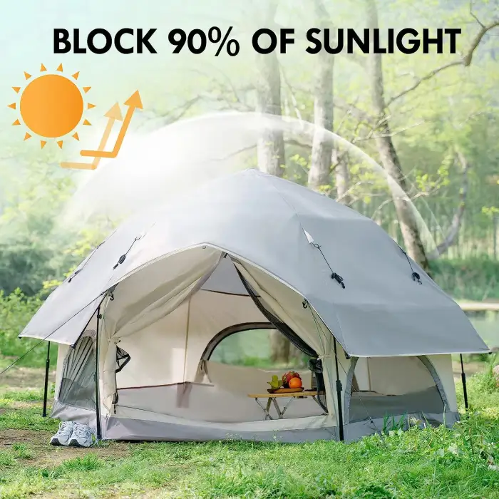 Camping Tent Quickly Set in One Minute Waterproof and Windproof Removable, Automatic and Lightweight