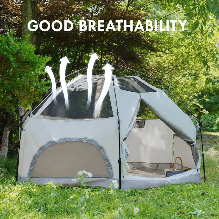 Camping Tent Quickly Set in One Minute Waterproof and Windproof Removable, Automatic and Lightweight