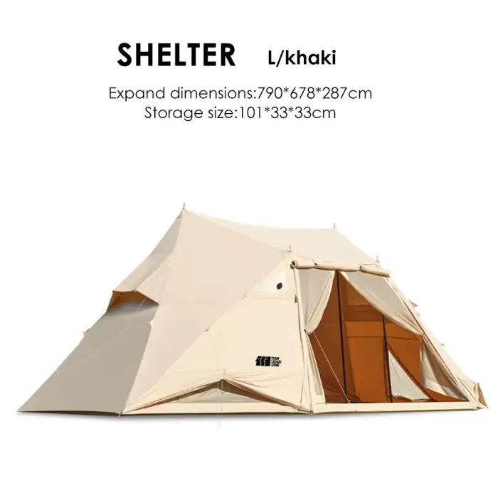 Camping Tent Portable Family Travel Waterproof Shelter Hiking Mountaineering Large Space Outdoor Tent