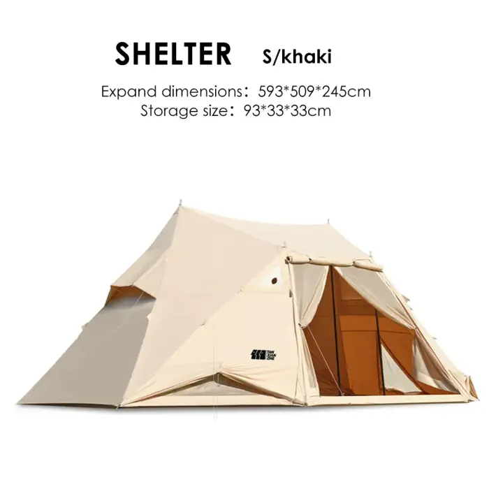 Camping Tent Portable Family Travel Waterproof Shelter Hiking Mountaineering Large Space Outdoor Tent