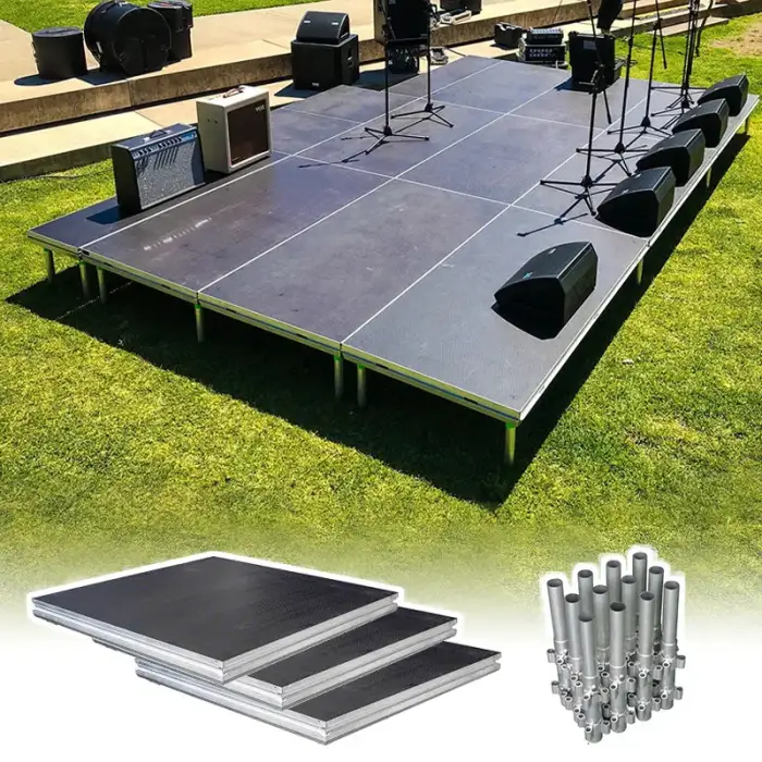 Portable Stage Platform Aluminum Stage Deck Outdoor Stage Podium For Concert Events Wedding