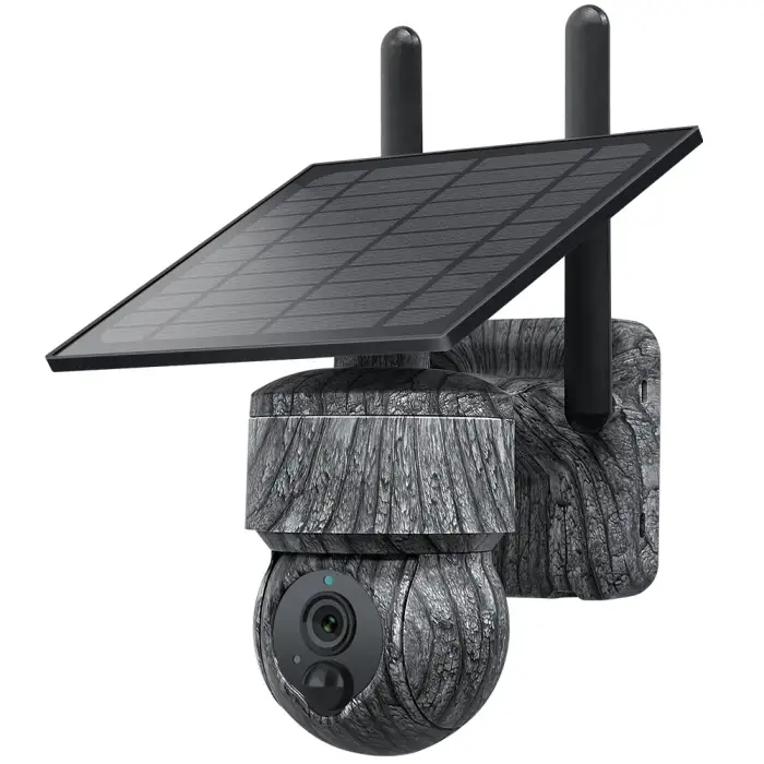 3mp Ubox Solar Tree hunting Camera 4G Security Motion Detection Alarming Waterproof Two Way Audio Solar 4g Camera