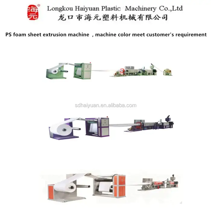 Eco Friendly PS Foam Machine for Food Containers, Lunch Boxes, Absorbent Meat Trays Making