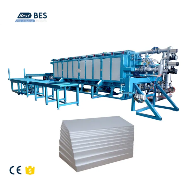 Automatic Eps Polystyrene Foam Block Sheets Making Machine Production Line With Vacuum Forming