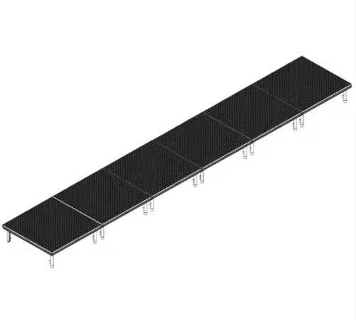 Topfinger Customized Aluminum Portable Concert Stage Platform Outdoor Black Podium Scene Stage