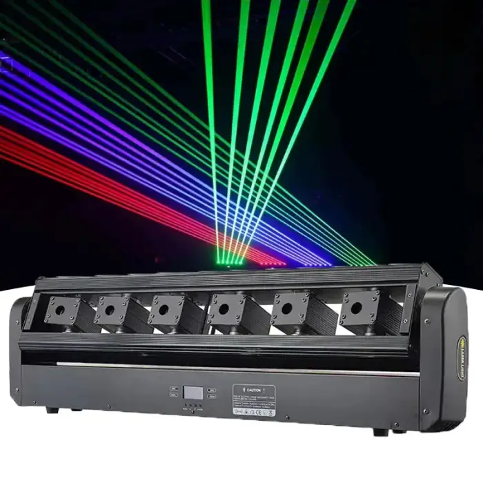 6 Eyes RGB Laser Effect DMX Moving Head Light DJ Light Laser Lights For Night Club