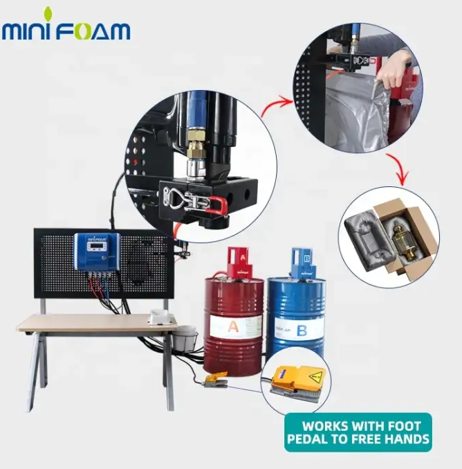 Mini Foam Flexible PU Foaming Injection Machine For Packaging