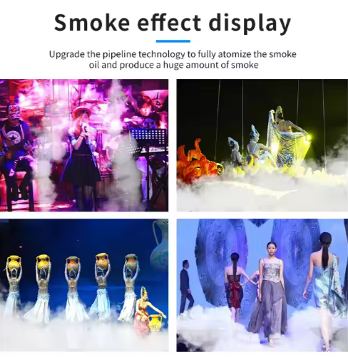 Professional 1500W Portable Smoke Machine with Wireless Remote Control Fogging Machine for stage Effect show Wedding