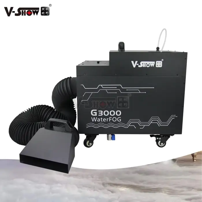 VSHOW G3000 3000W MINI Dj Disco Water Fog Machine DMX Wireless Remote Control Smoke Haze Low Lying Thermal Fogging Machine