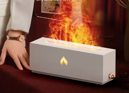 Commercial ABS Material Fire Flame Aroma Diffuser Water Mist Humidification Fragrance Machine