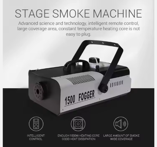 CH 1500W Smog Machine Stage Fog Machine For Party LED RGB Smoke Spray Fog Machine