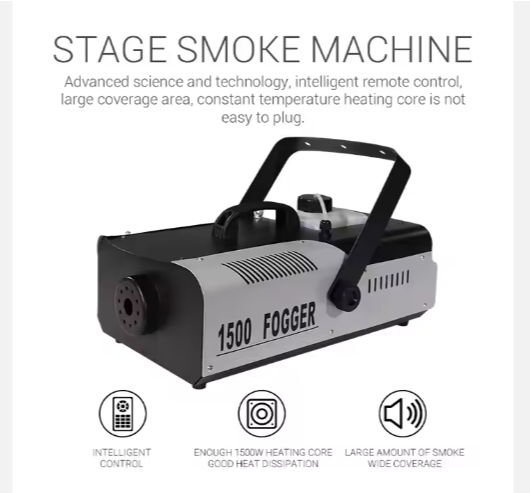 CH 1500W Smog Machine Stage Fog Machine For Party LED RGB Smoke Spray Fog Machine