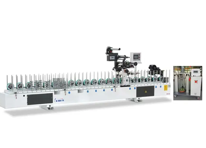 PUR Glue Profile PVC Wrapping Machine For Wooden Door Frame WPC Frame