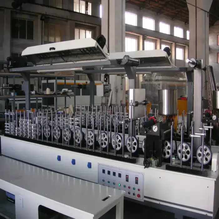 Cold Glue Profile Wrapping Machine Liminating Machine For Pvc Aluminum Mdf Frame