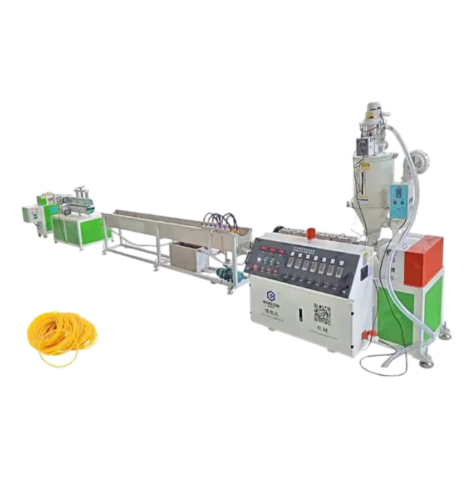 Money Packaging TPU TPR TPE Plastic Rubber Band Single Screw Extruder Making Machine