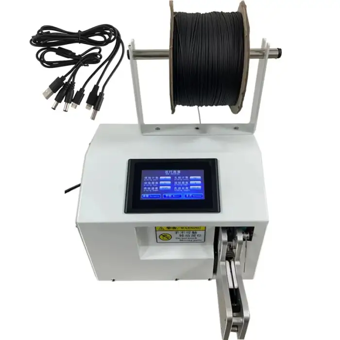 Plastic-Coated Cable Binding Automatic Bundle Machine Cable Winding Machine